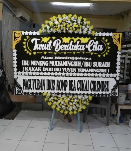 Papan Bunga Duka Pabuaran Tumpeng